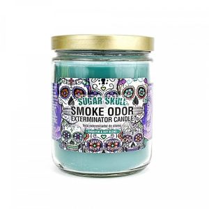 SMOKE ODOR CANDLE SUGARSKULL