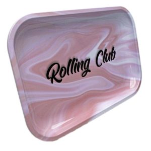 ROLLING CLUB MEDIUM PINK TRAY