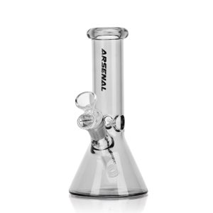 ARSENAL 8" IRIDESCENT SPECTRUM BONG SILVER