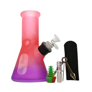 ARSENAL 8" IRIDESCENT RAINBOW 6IN1 BONG KIT DESIGN A