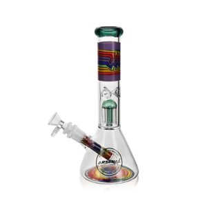ARSENAL 10" RAINBOW THUNDER TREE PERC BEAKER PURPLE