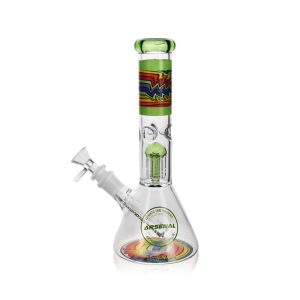 ARSENAL 10" RAINBOW THUNDER TREE PERC BEAKER GREEN