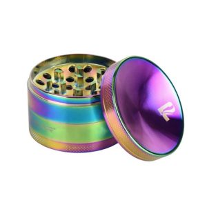 PULSAR 2.5" 4PC CONCAVE ANODIZED ALUMINUM GRINDER RAINBOW