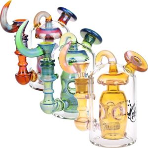 PULSAR 6" UNHOLY LANTERN INCYCLER BONG ASST. COLORS