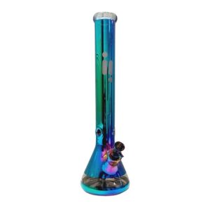 INFYNITI 18" BEAKER W/ ICE PINCH CHROME DARK GREEN SUNSHINE