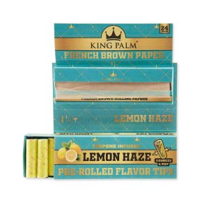 KING PLAM 1.25" FRENCH BROWN W/ LEMON HAZE TIPS