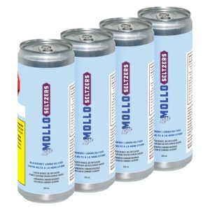 MOLLO BLACKBERRY LEMONADE SELTZER 4PK 4X355ML