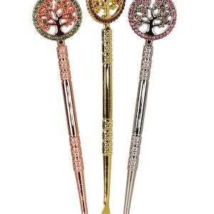 SESHGEAR 4.5" TREE OF LIFE METAL DAB TOOL ASST COLORS