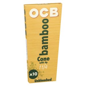 OCB BAMBOO CONE 1 1/4" W/ TIPS 10PK