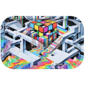 PULSAR METAL ROLLING TRAY 11X7" CUBIC REALITY