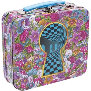 FUJIMA 6.5" TIN STASH BOX DOWN THE RABBIT HOLE